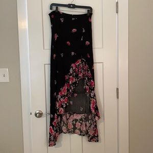 Francesca’s Blue Rain Hugh Low Skirt